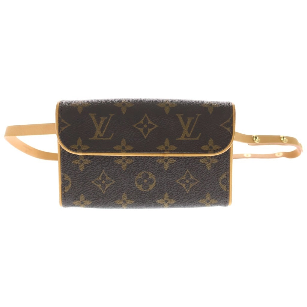 LOUIS VUITTON(ルイヴィトン) モノグラム ポシェットフロランティーヌ ウエストバッグ ショルダーバッグ ブラウン PVC×レザー M51855 ゴールド金具 レディース