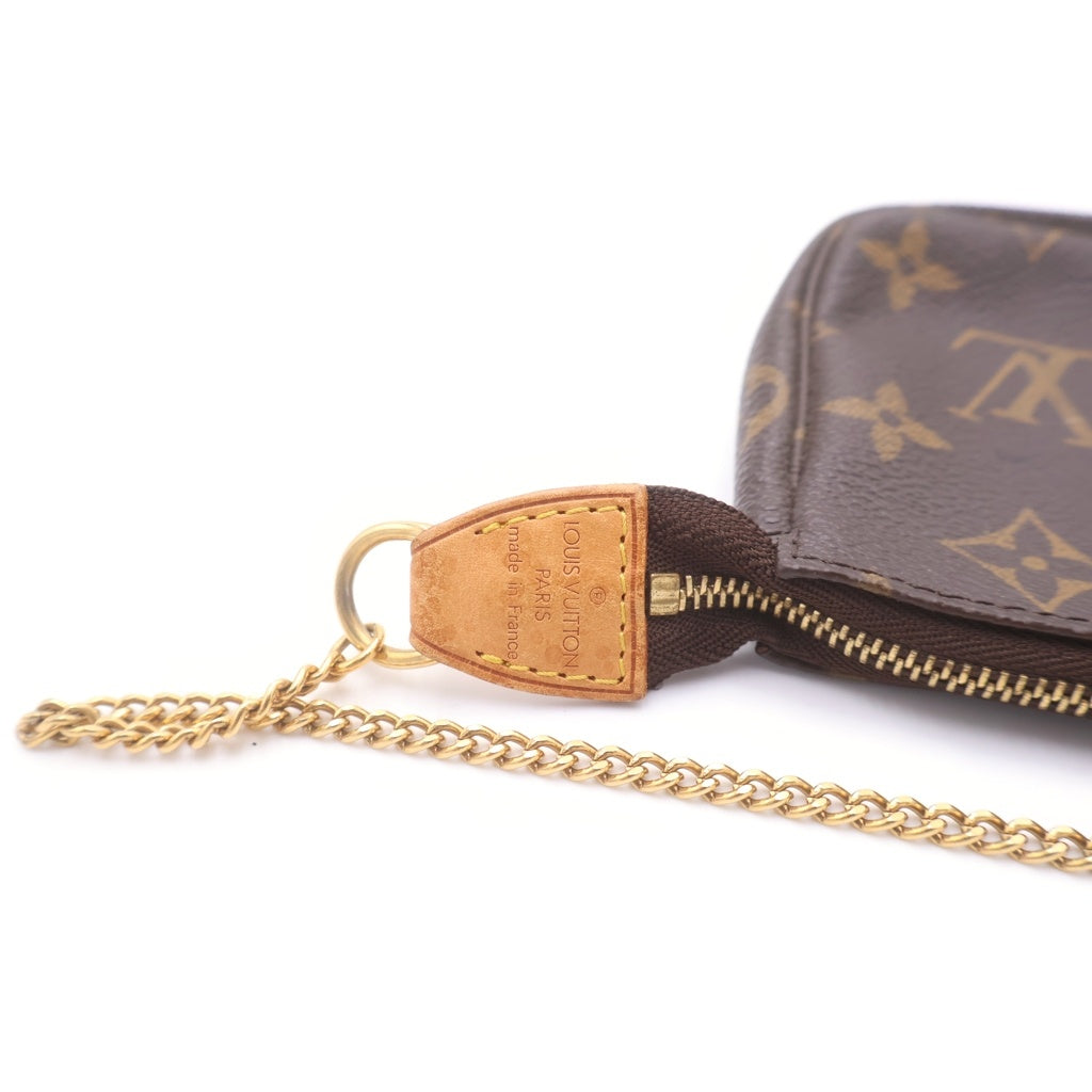 LOUIS VUITTON(ルイヴィトン) モノグラム ミニポシェット・アクセソワール PVC レザー ポーチ M58009 ブラウン レディース