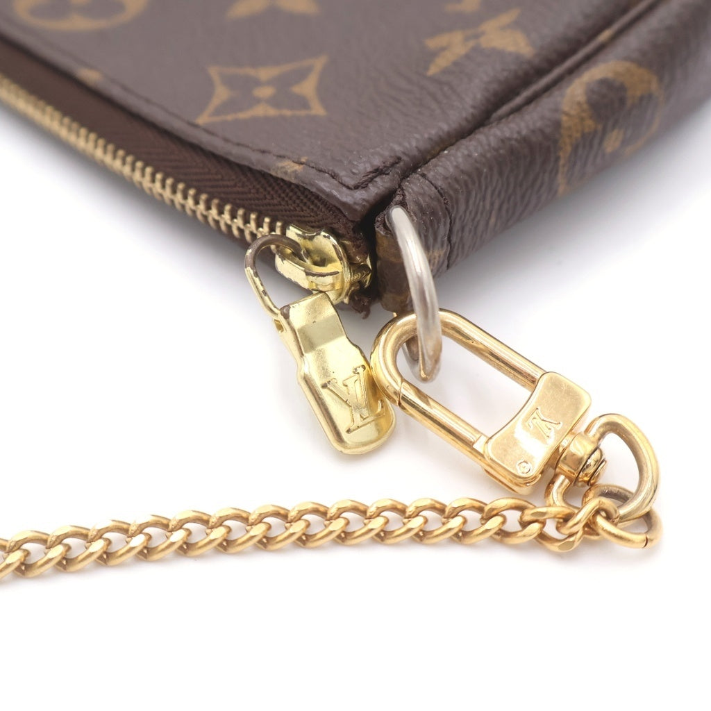 LOUIS VUITTON(ルイヴィトン) モノグラム ミニポシェット・アクセソワール PVC レザー ポーチ M58009 ブラウン レディース