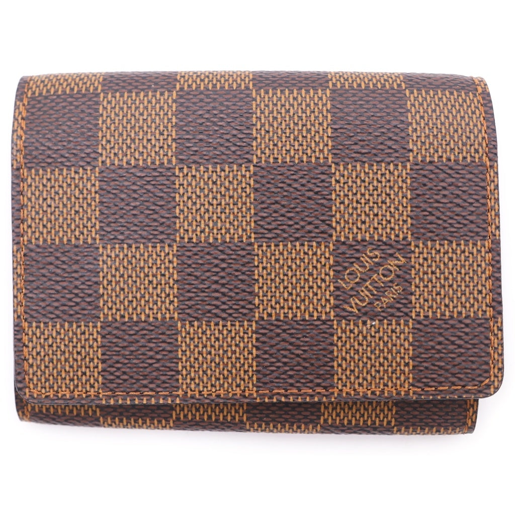 LOUIS VUITTON(ルイヴィトン) ダミエ アンヴェロップ カルト ドゥ ヴィジット PVC レザー 名刺入れ カードケース ブラウン N62920 レディース
