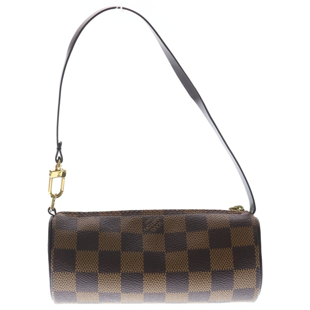 LOUIS VUITTON(ルイヴィトン) ダミエ エベヌ パピヨン30 PVC レザー 付属ポーチ N51303 ブラウン レディース