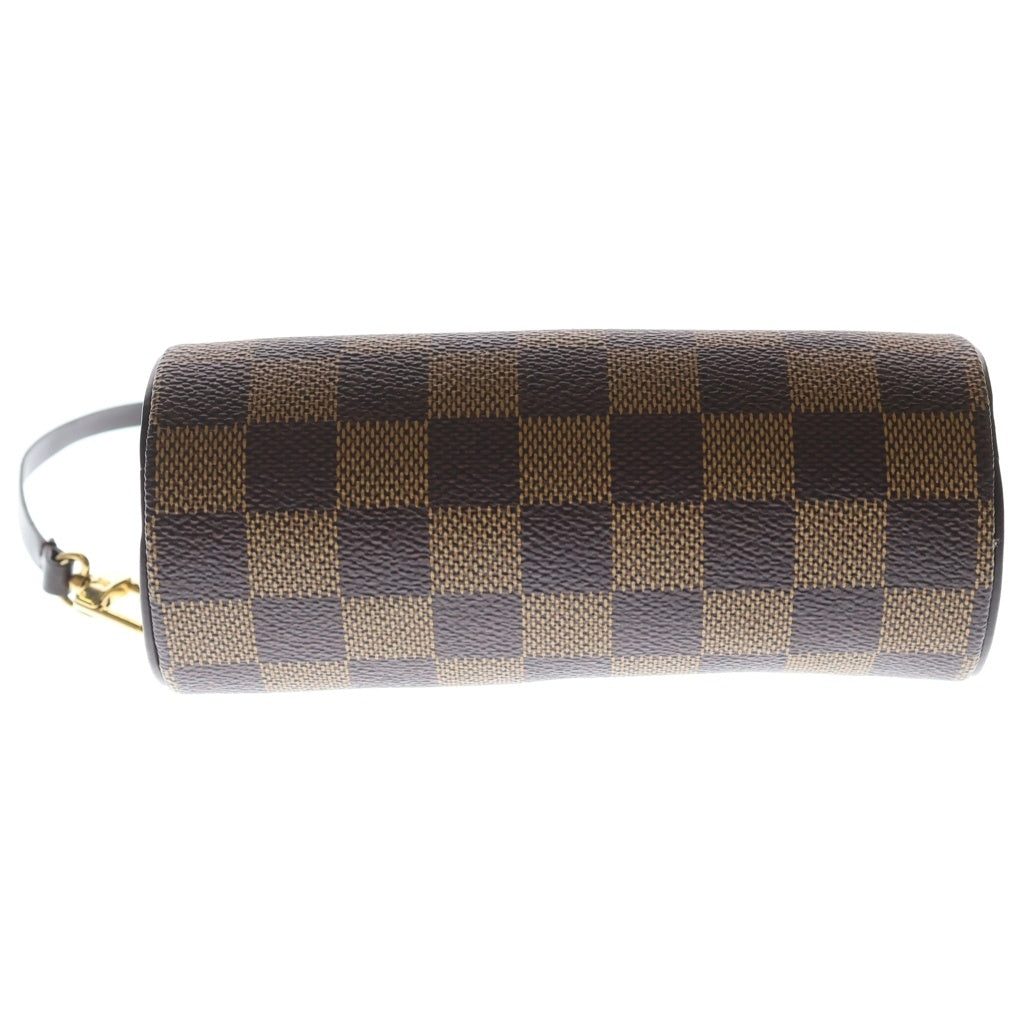 LOUIS VUITTON(ルイヴィトン) ダミエ エベヌ パピヨン30 PVC レザー 付属ポーチ N51303 ブラウン レディース