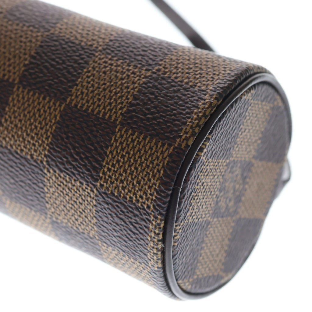 LOUIS VUITTON(ルイヴィトン) ダミエ エベヌ パピヨン30 PVC レザー 付属ポーチ N51303 ブラウン レディース