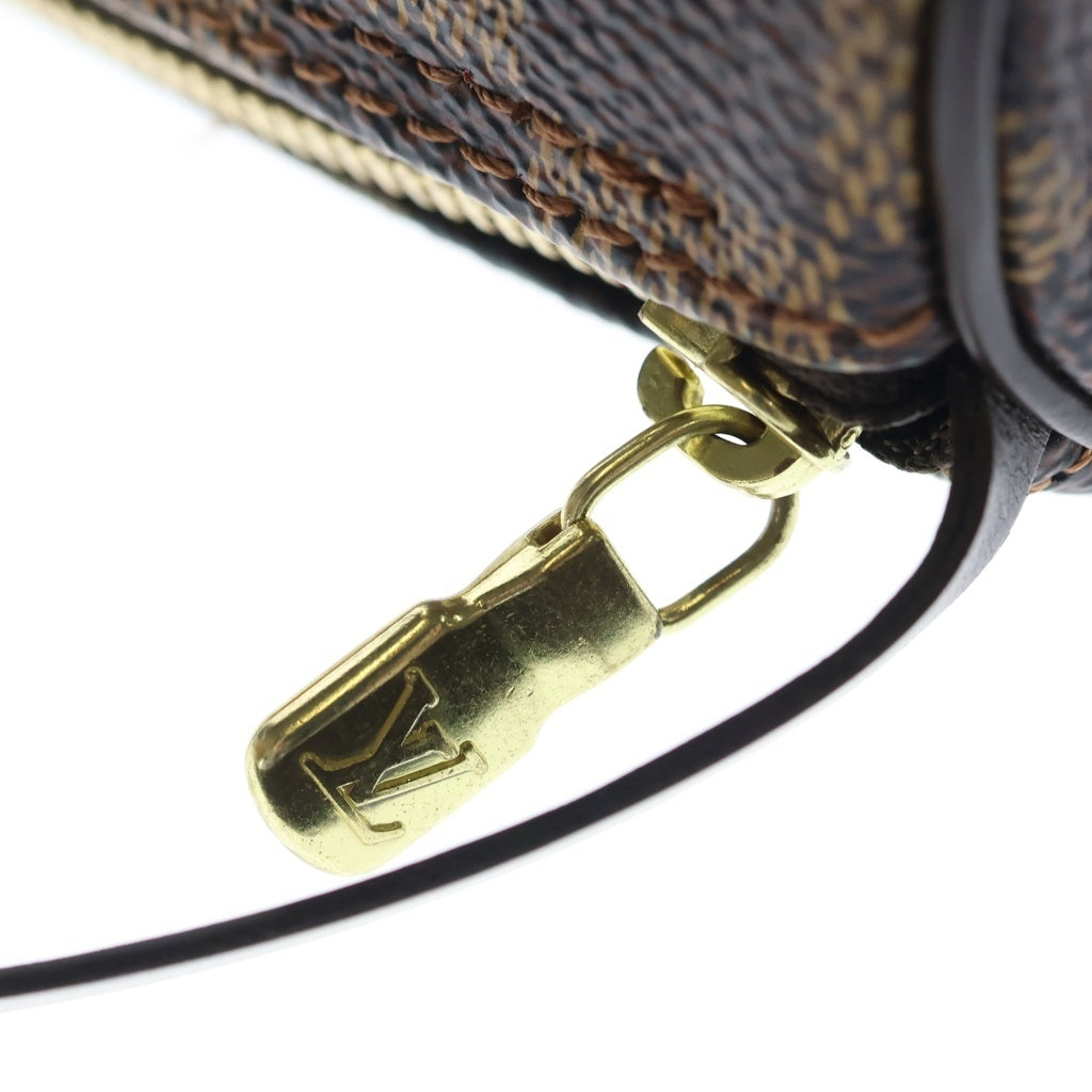 LOUIS VUITTON(ルイヴィトン) ダミエ エベヌ パピヨン30 PVC レザー 付属ポーチ N51303 ブラウン レディース