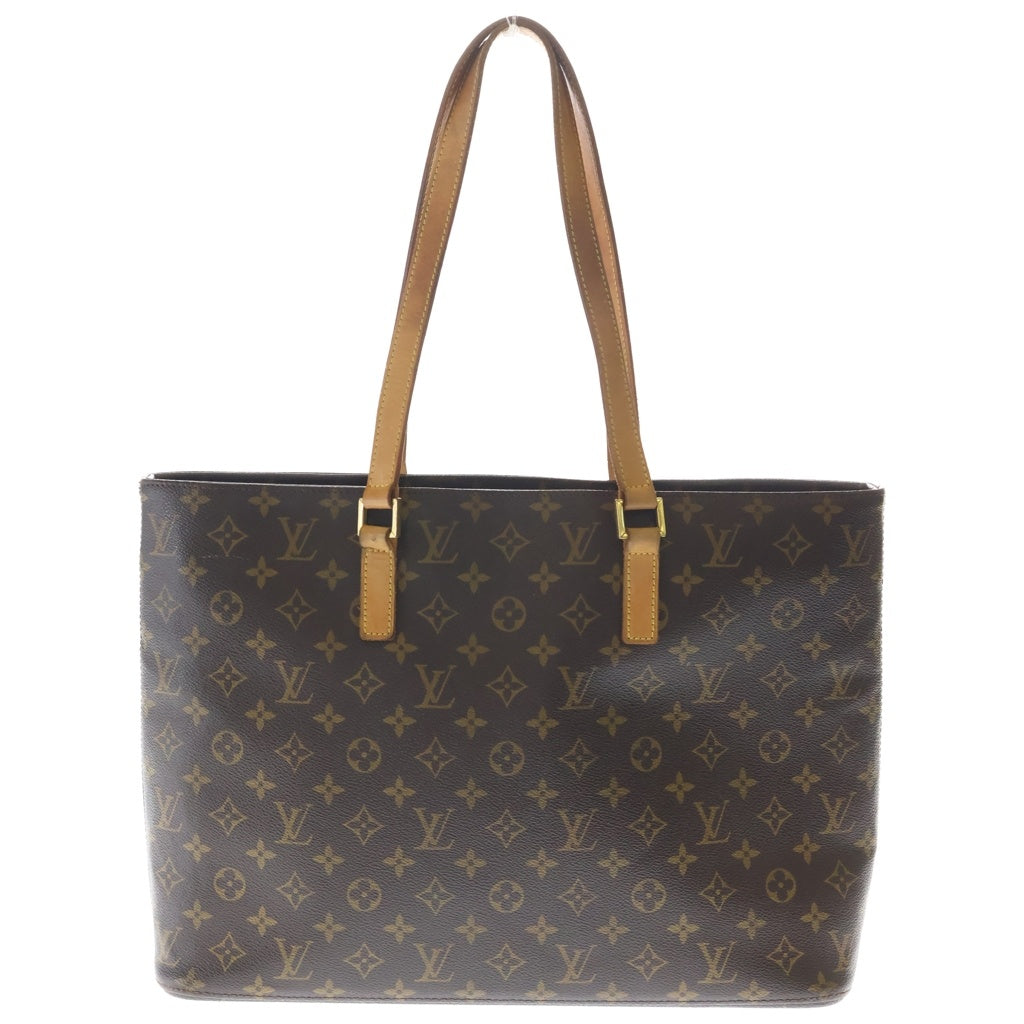 LOUIS VUITTON(ルイヴィトン) モノグラム ルコ トートバッグ ハンドバッグ ブラウン レザー×PVC M51155 ゴールド金具 レディース