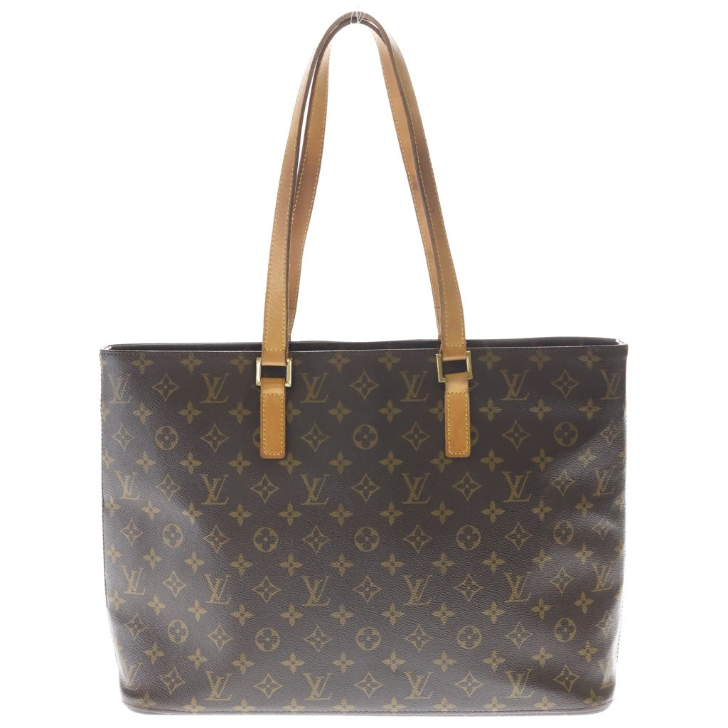 LOUIS VUITTON(ルイヴィトン) モノグラム ルコ トートバッグ ハンドバッグ ブラウン レザー×PVC M51155 ゴールド金具 レディース