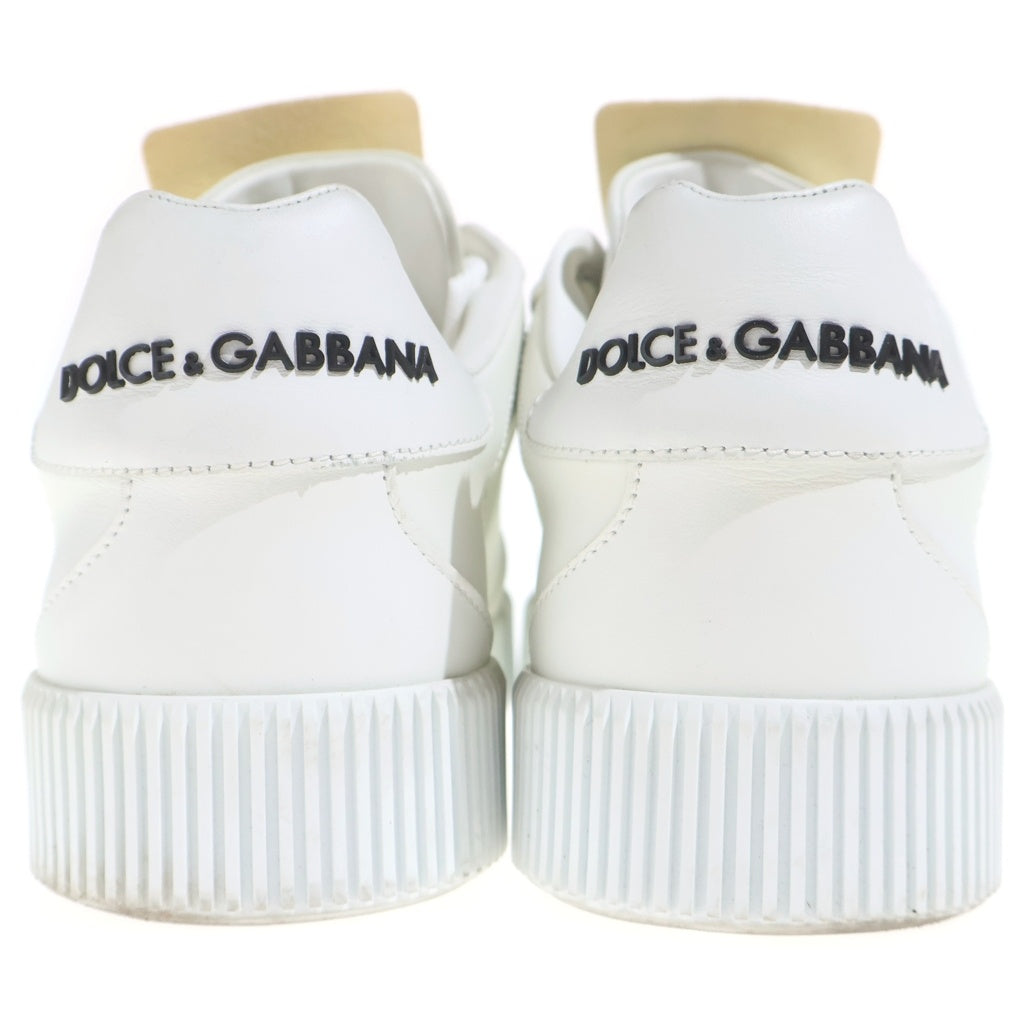 DOLCE & GABBANA(ドルチェアンドガッバーナ) マイアミ ローカットスニーカー シューズ バックロゴ ナッパカーフスキン ホワイト CK1648