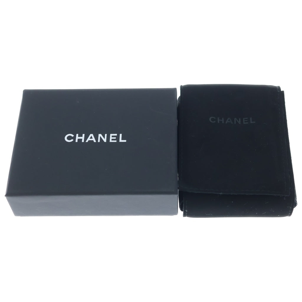 CHANEL(シャネル) ロゴ ラインストーン フープピアス B24P GP ゴールド