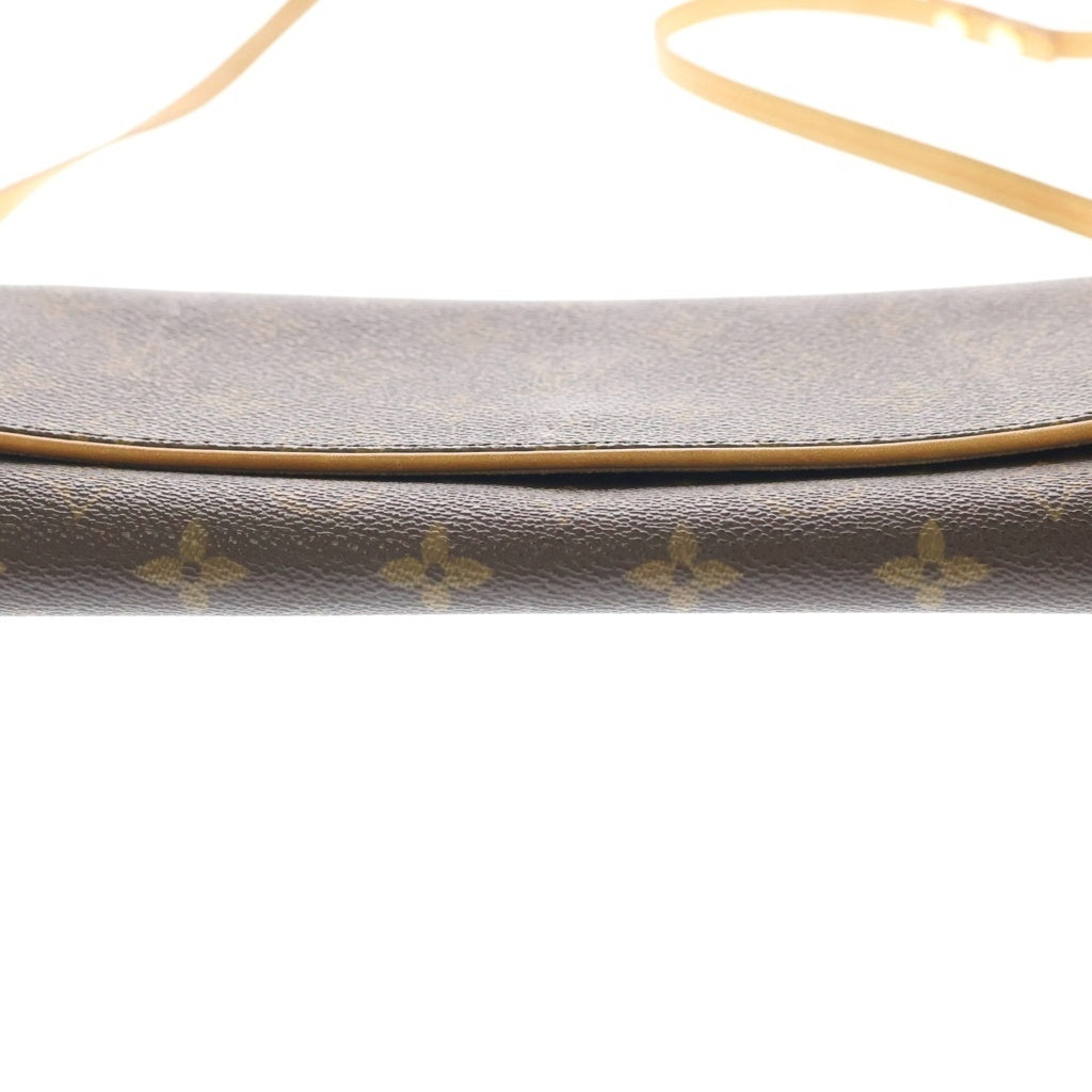 LOUIS VUITTON(ルイヴィトン) モノグラム ポシェットツインGM ショルダーバッグ レザー ブラウン M51852 レディース