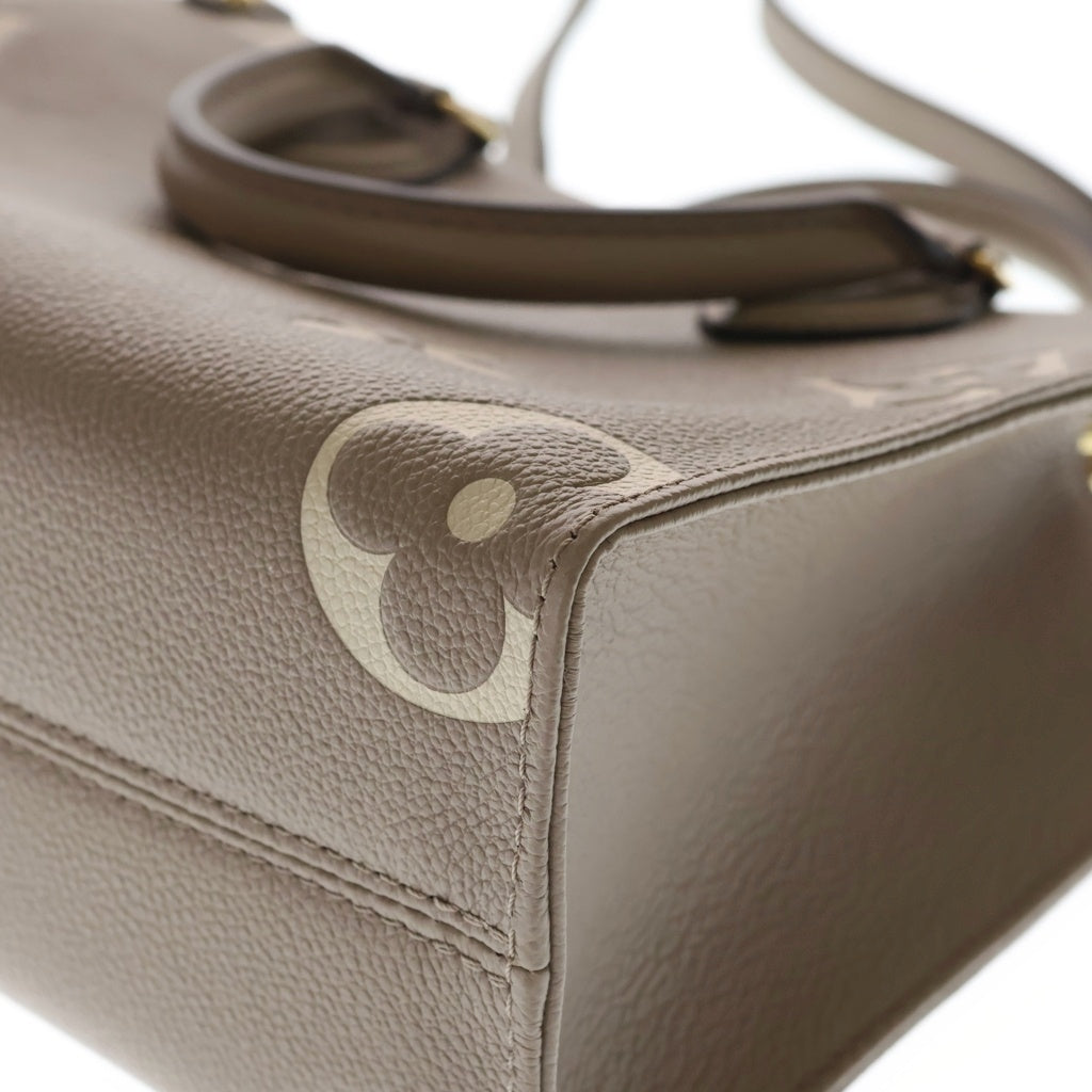 LOUIS VUITTON(ルイヴィトン) オンザゴーPM モノグラムアンプラント レザー 2WAY ハンド ショルダーバッグ トゥルトレール クレーム ベージュ M45779 レディース