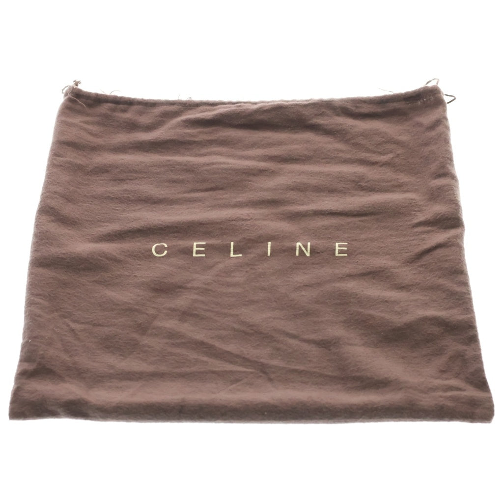 CELINE(セリーヌ) ラインストーン ワンショルダーバッグ ブラウン レザー シルバー金具 レディース