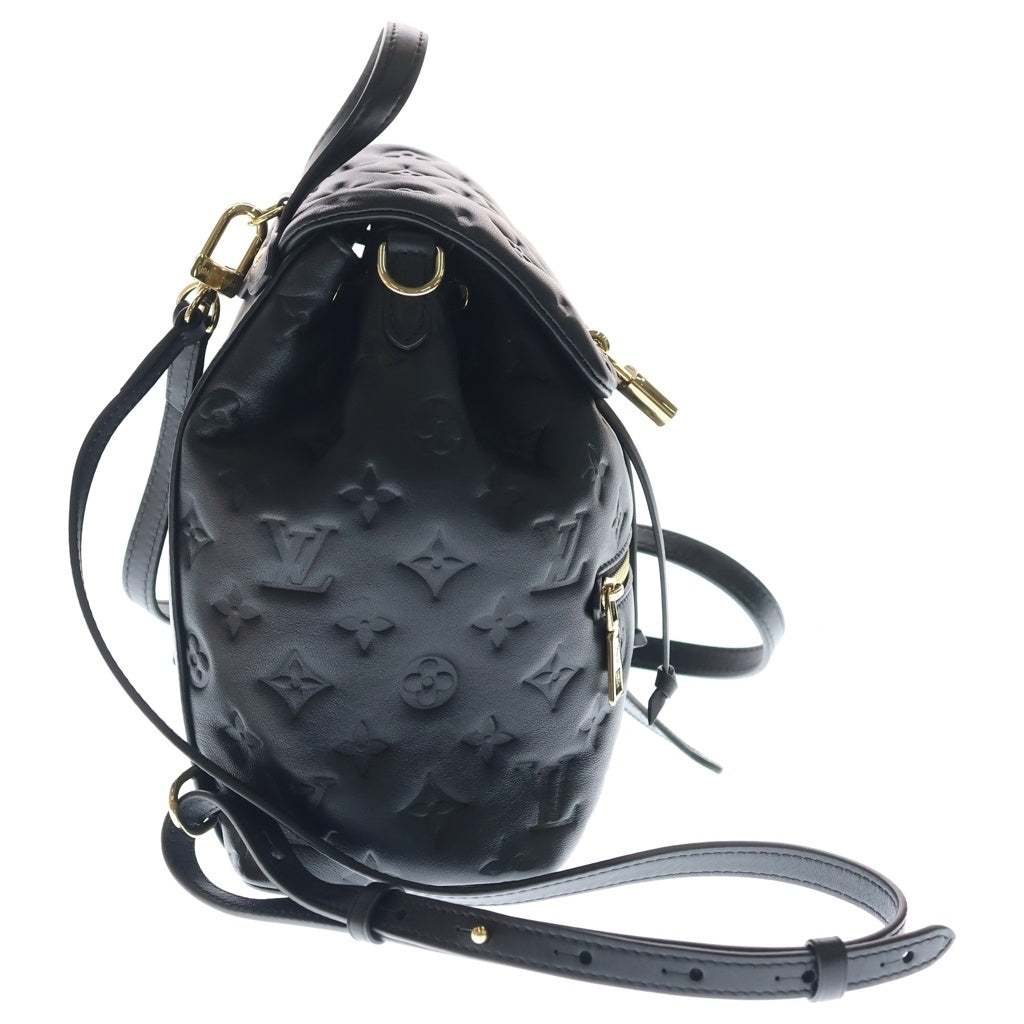 LOUIS VUITTON(ルイヴィトン) クッサン バックパック PM リュックサック バックパック ブラック レザー M13357 ゴールド金具 レディース