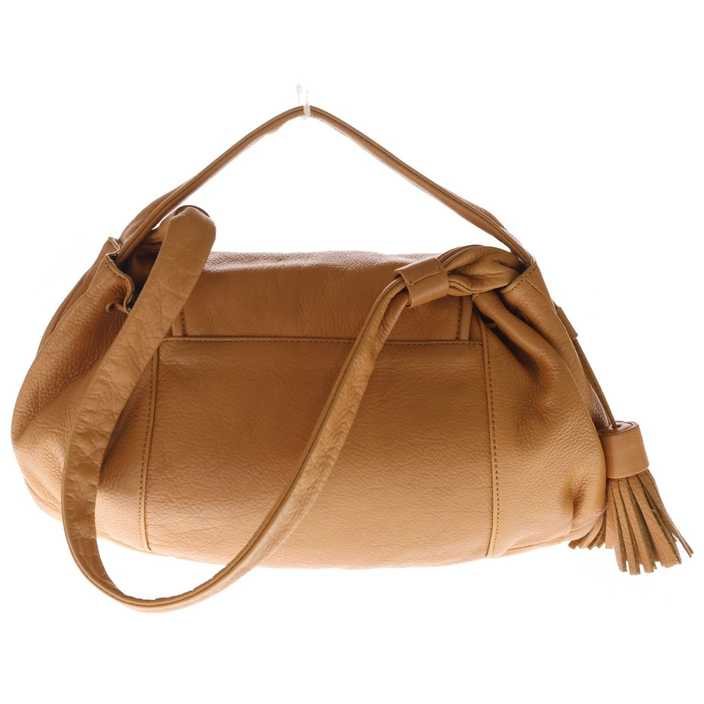 SEE BY CHLOE(シーバイクロエ) フリンジ レザー 2WAYショルダーバッグ ハンドバッグ ブラウン レディース