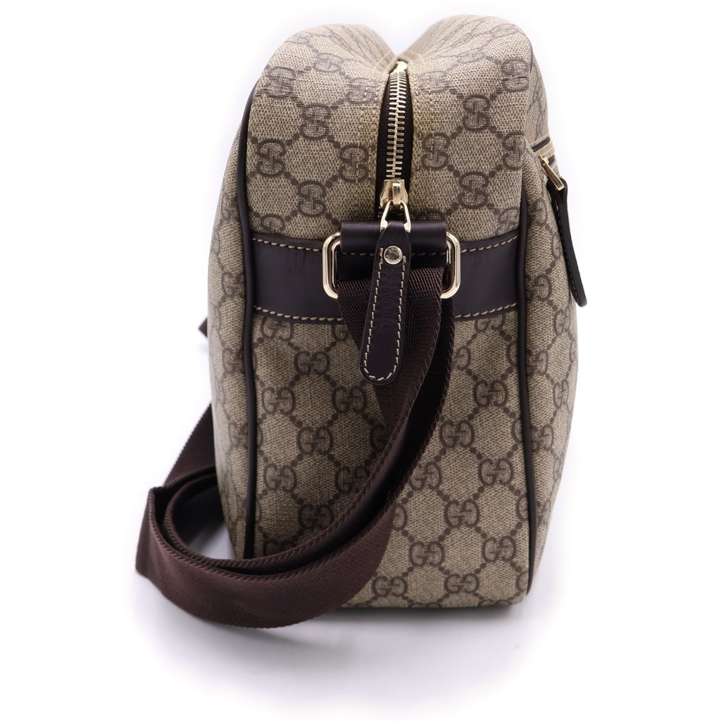GUCCI(グッチ) GGスプリーム PVC レザー ショルダーバッグ ベージュ 211107