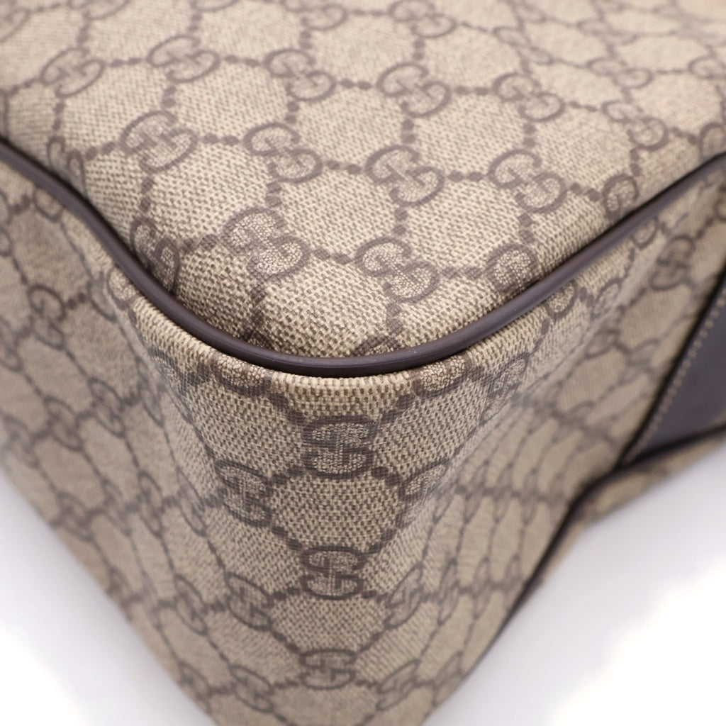 GUCCI(グッチ) GGスプリーム PVC レザー ショルダーバッグ ベージュ 211107