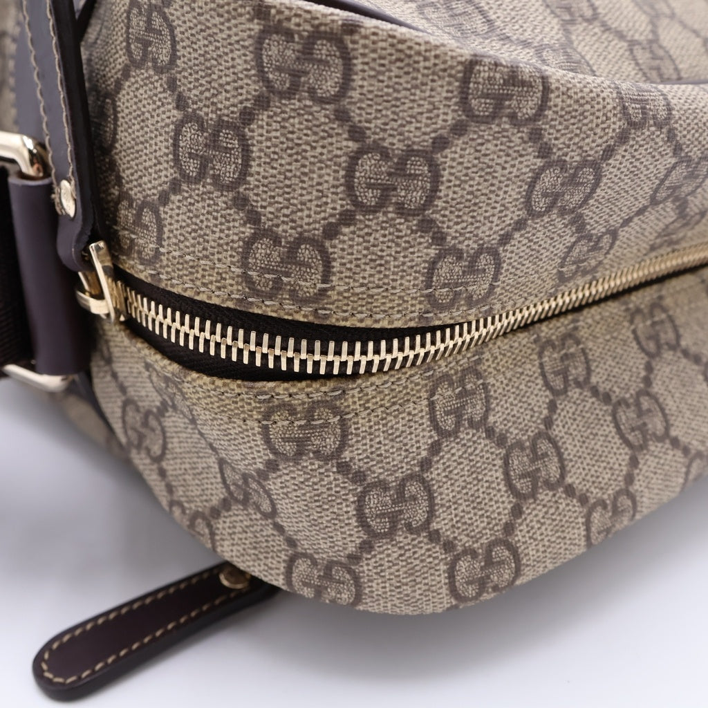 GUCCI(グッチ) GGスプリーム PVC レザー ショルダーバッグ ベージュ 211107