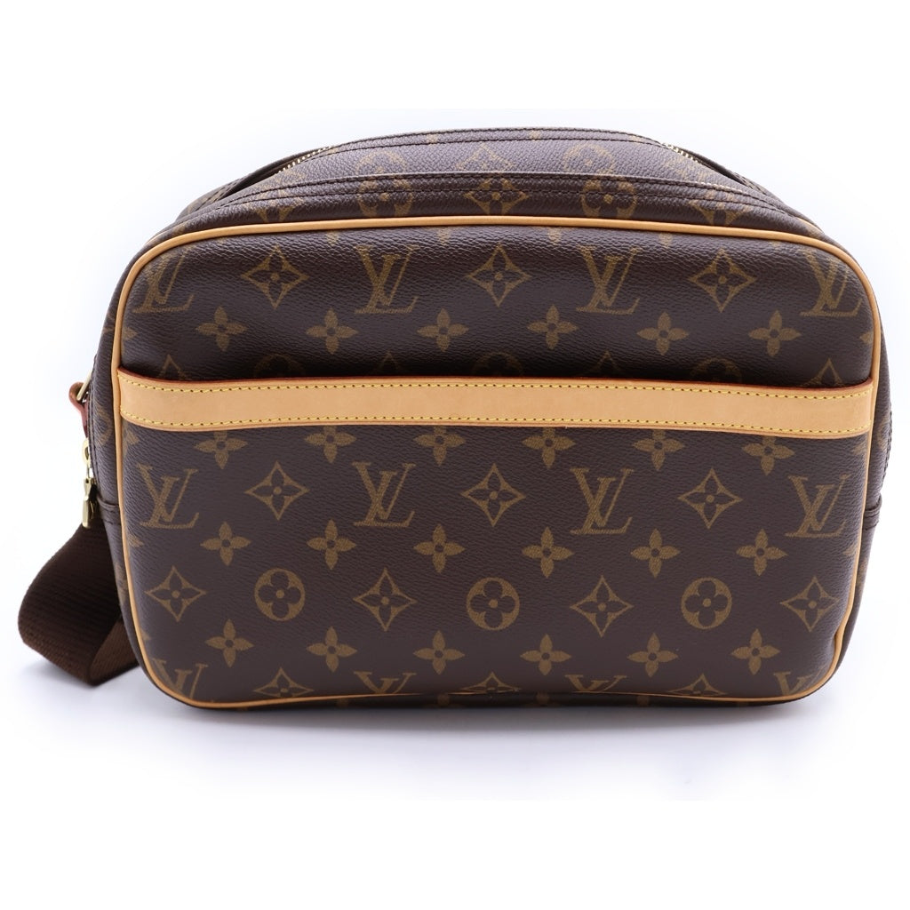 LOUIS VUITTON(ルイヴィトン) モノグラム リポーターPM PVC レザー ショルダーバッグ ブラウン M45254 レディース