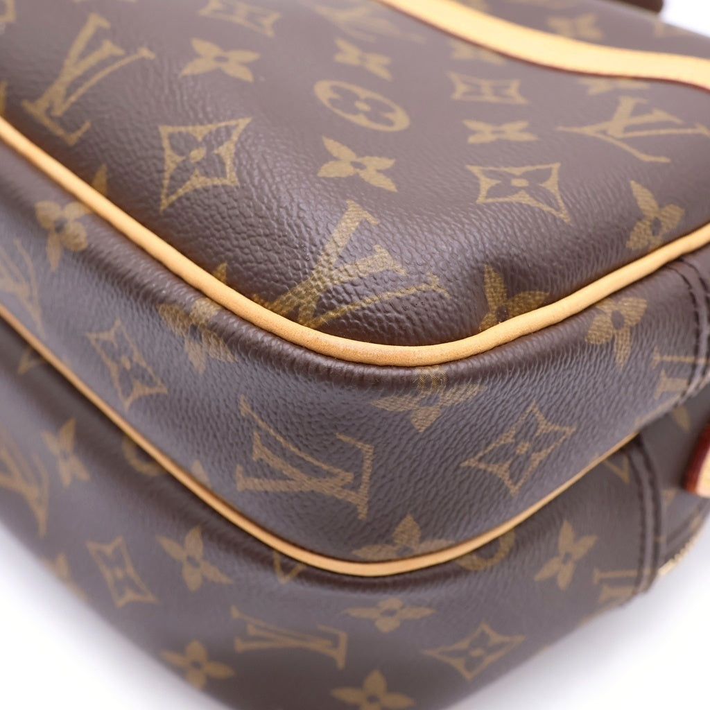 LOUIS VUITTON(ルイヴィトン) モノグラム リポーターPM PVC レザー ショルダーバッグ ブラウン M45254 レディース