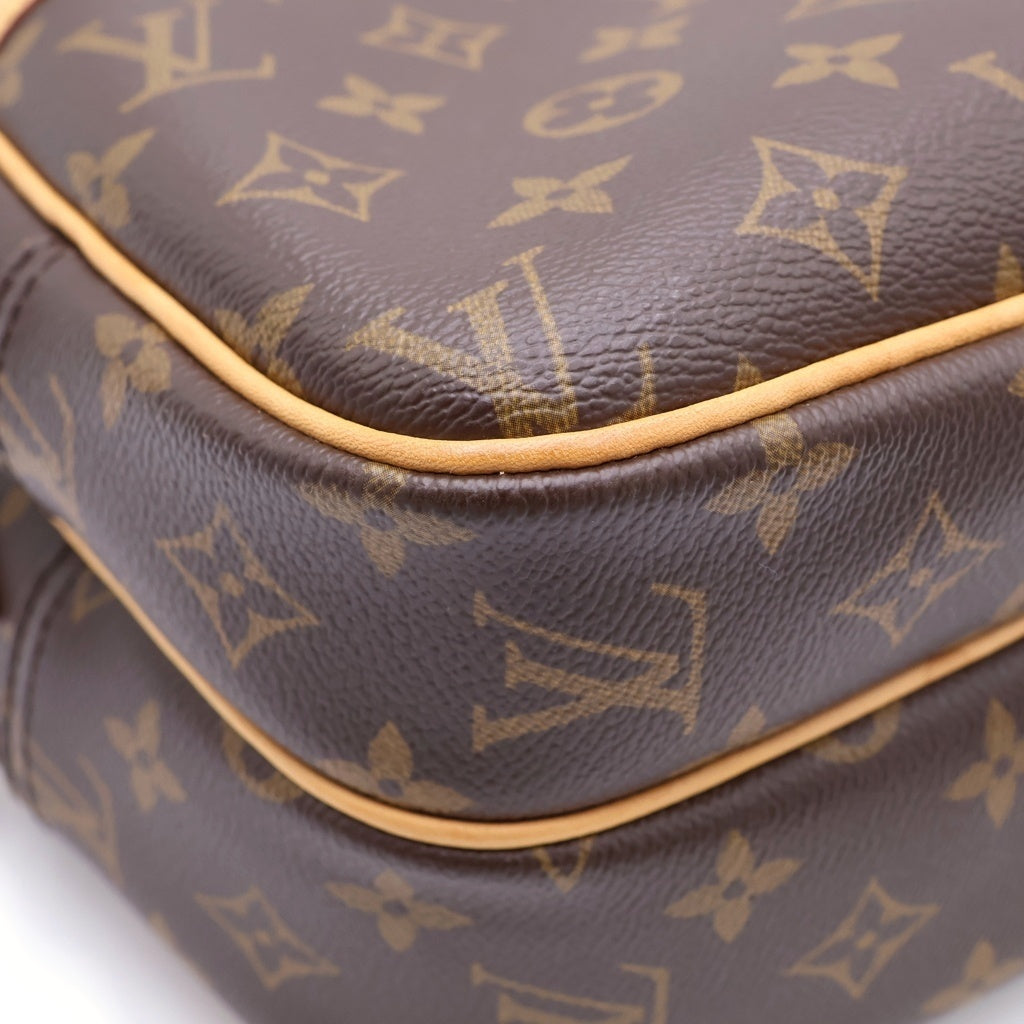 LOUIS VUITTON(ルイヴィトン) モノグラム リポーターPM PVC レザー ショルダーバッグ ブラウン M45254 レディース