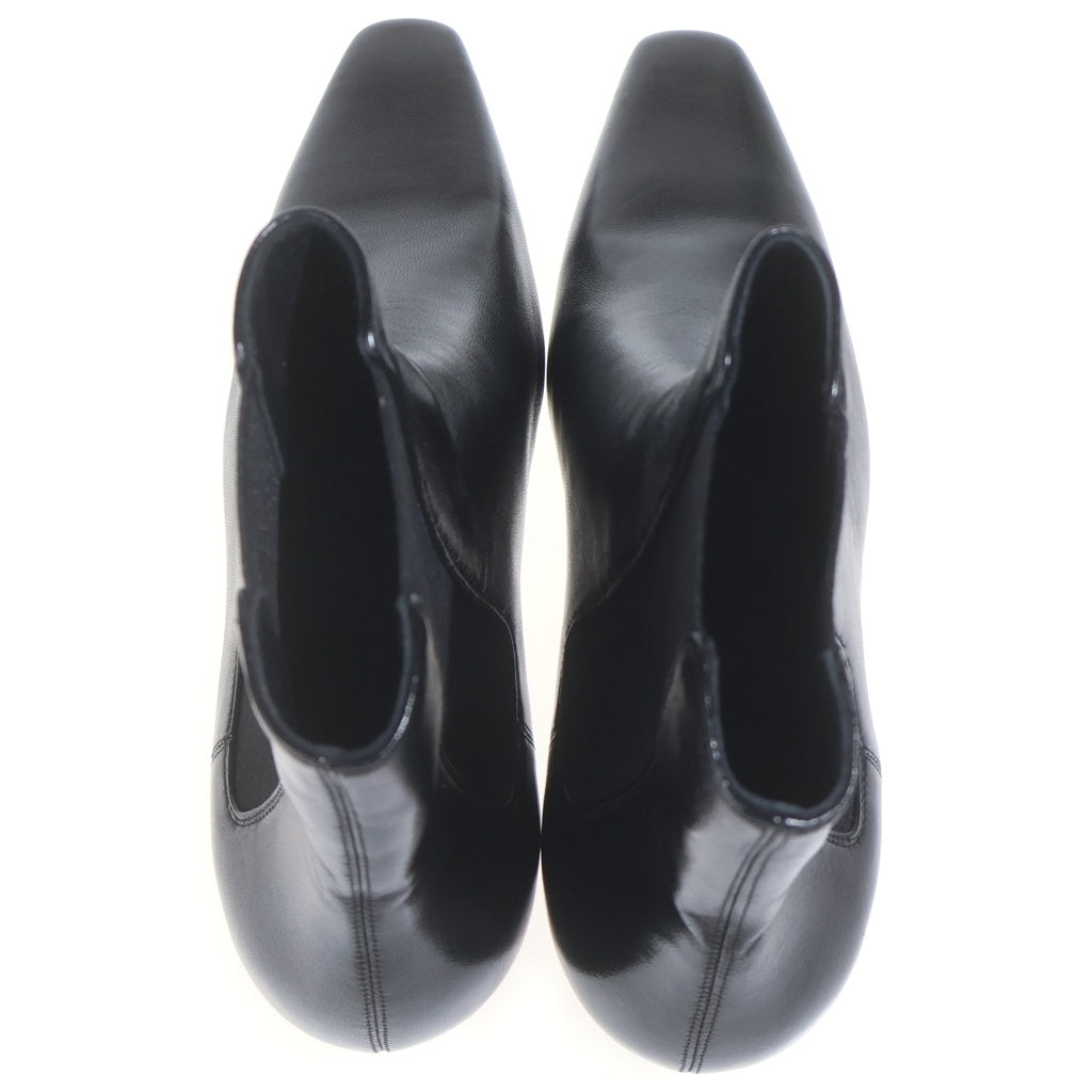SAINT LAURENT PARIS(サンローランパリ) RAINER チェルシー レザー ヒール サイドゴア ショート ブーツ シューズ ブラック 776885