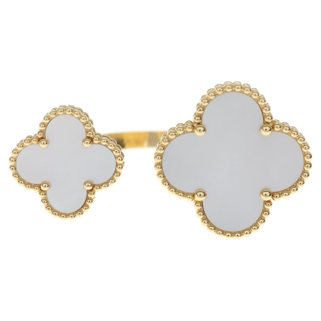 Van Cleef & Arpels(ヴァンクリーフアンドアーペル) マジックアルハンブラ アントレ レ ドア マザーオブパール リング Au750 K18 YG イエローゴールド VCARN05551 レディース