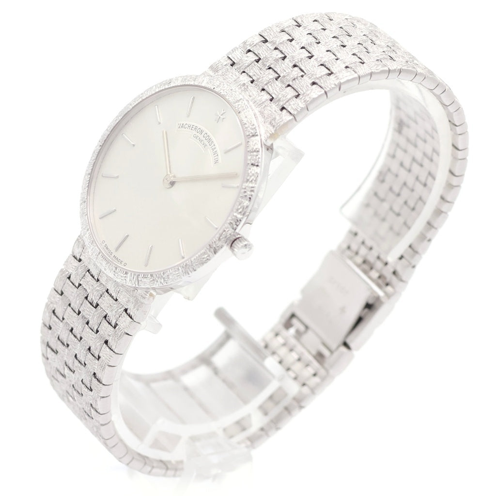 VACHERON CONSTANTIN(バシュロンコンスタンタン) メッシュドール 白文字盤 手巻き 腕時計 K18WG ホワイトゴールド 33093/206G レディース