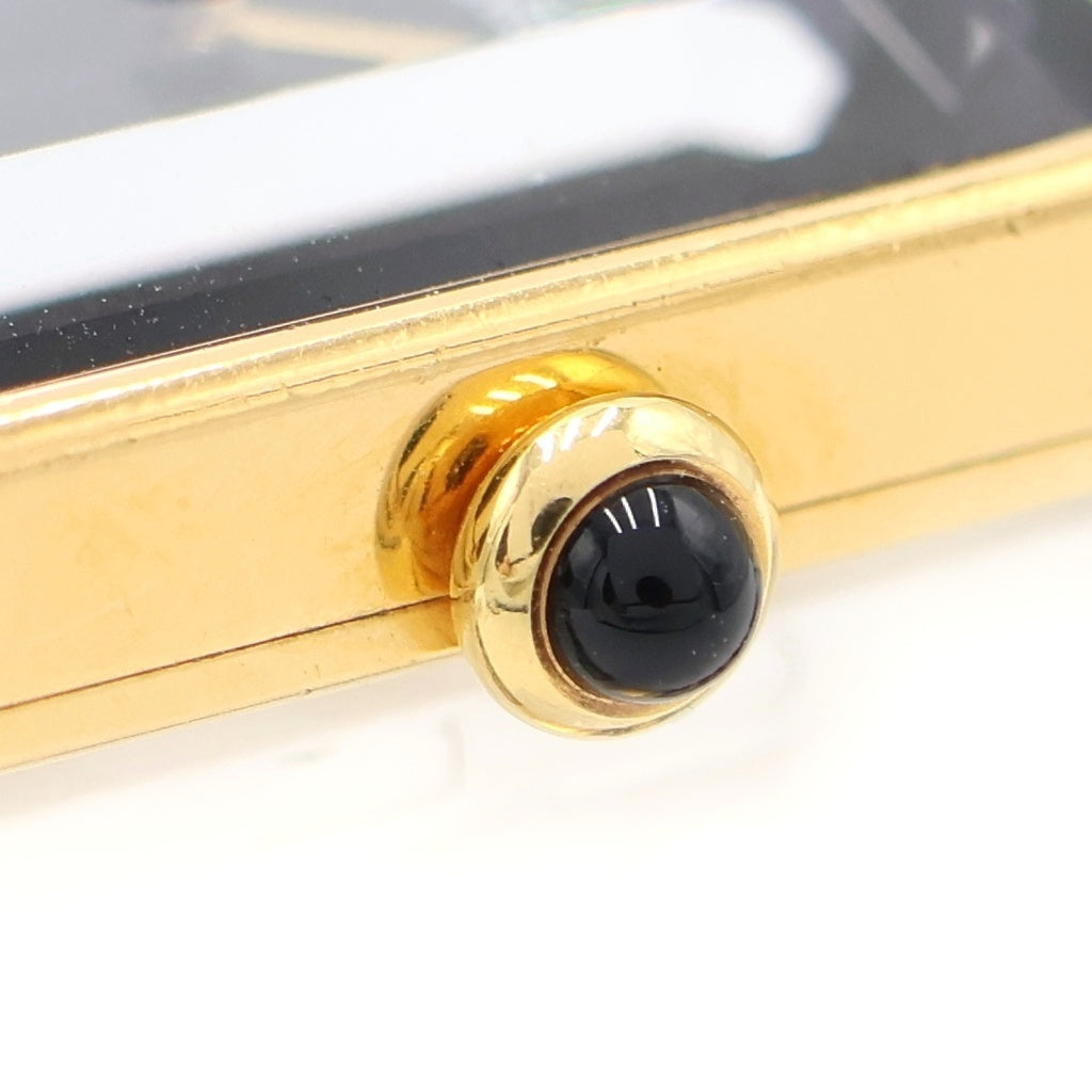 CHANEL(シャネル) プルミエールM 黒文字盤 GP×レザー/QZ クォーツ 電池式 腕時計 H0001 レディース