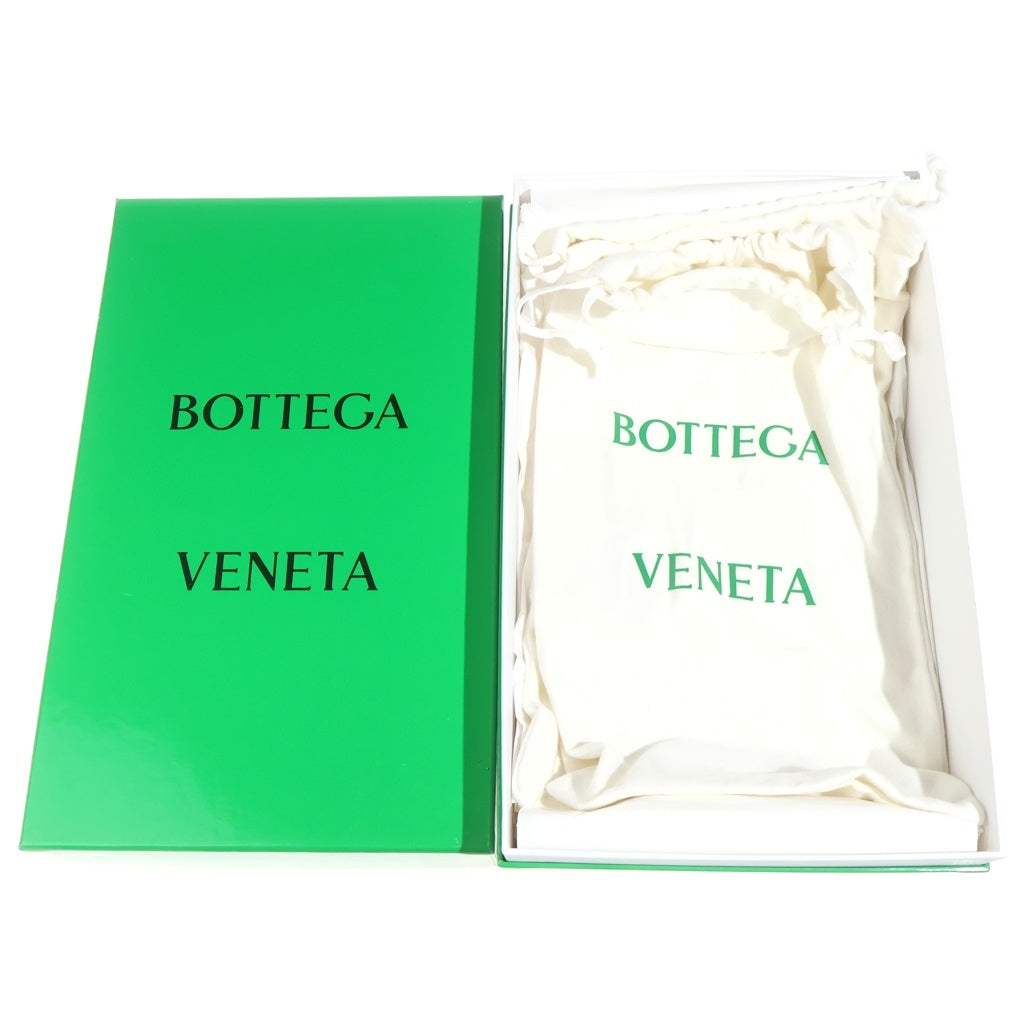 BOTTEGA VENETA(ボッテガヴェネタ) イントレチャート エスパドリーユ ミュール サンダル シューズ レザー ブラック