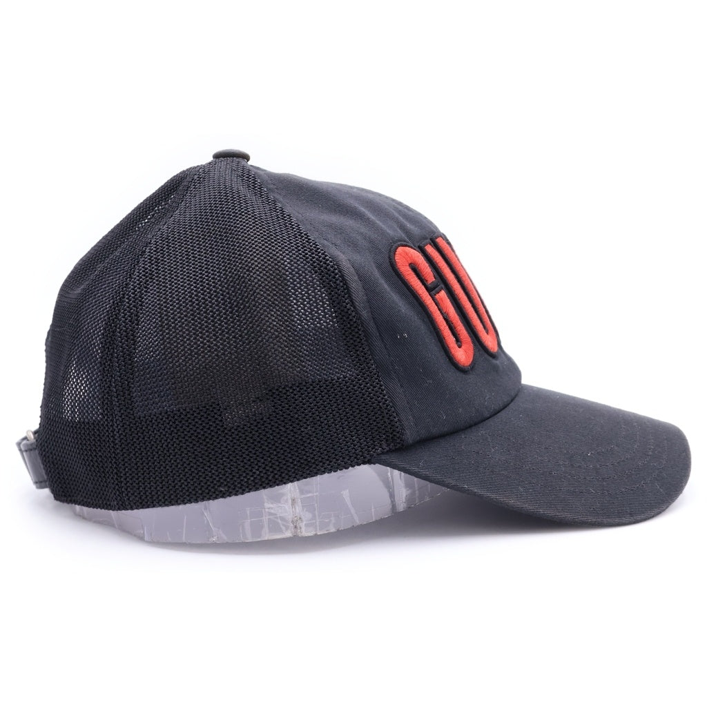 GUCCI(グッチ) ロゴ メッシュキャップ 帽子 コットン ブラック 701324 レディース