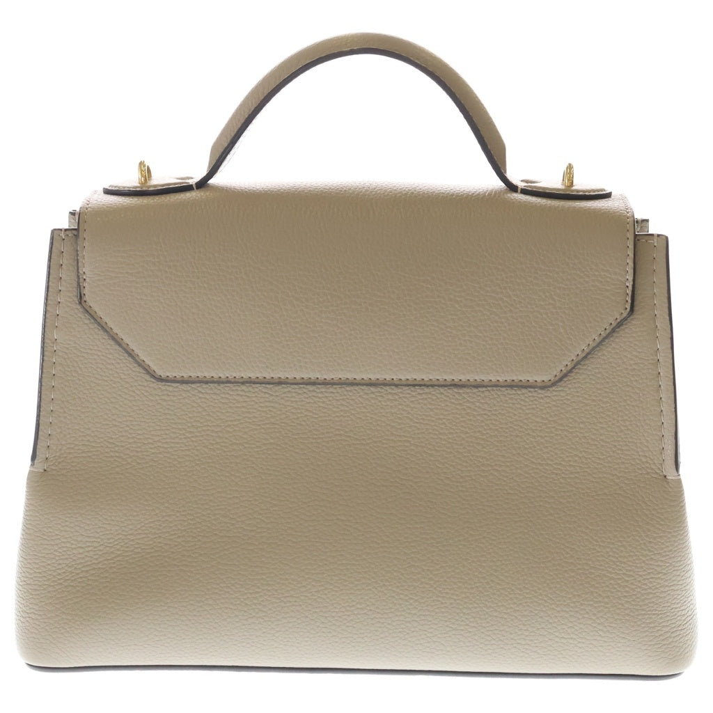 Mulberry(マルベリー) ミニシートン レザー 2WAY ハンド ショルダー バッグ ゴールド金具 ベージュ レディース