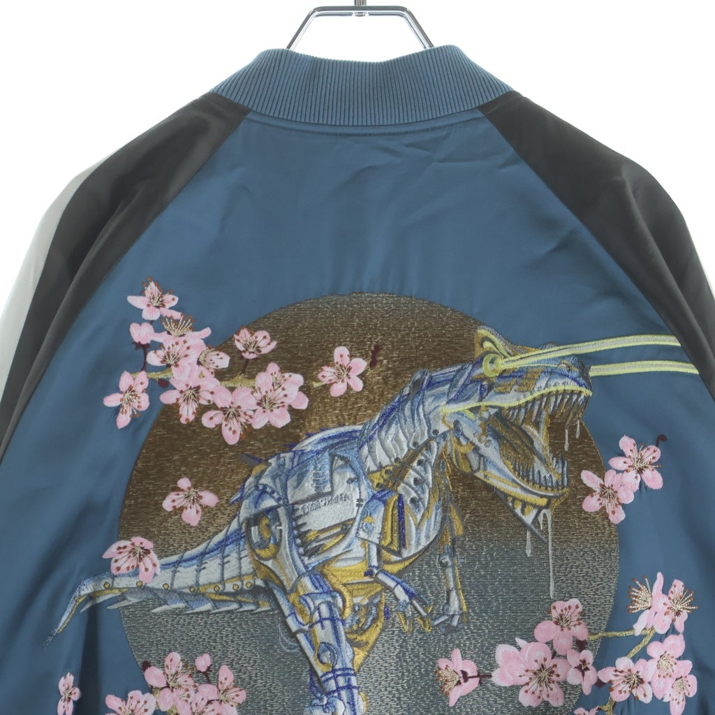 DIOR(ディオール) 19AW ×空山基 刺繍 スカジャン スーベニア ジャケット ブルー #52 933C435A4516