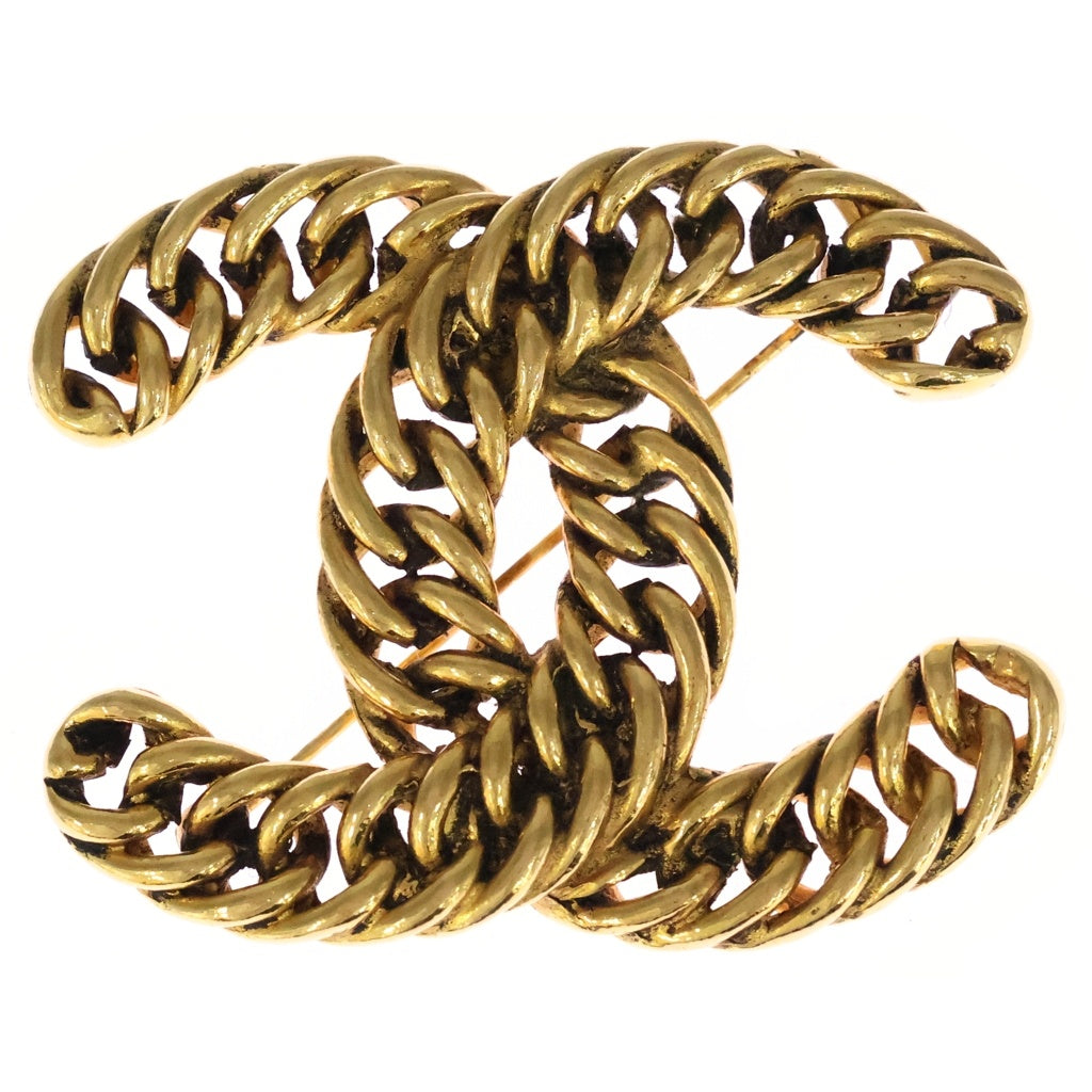 CHANEL(シャネル) ココマーク チェーン ブローチ ピンバッジ ゴールド