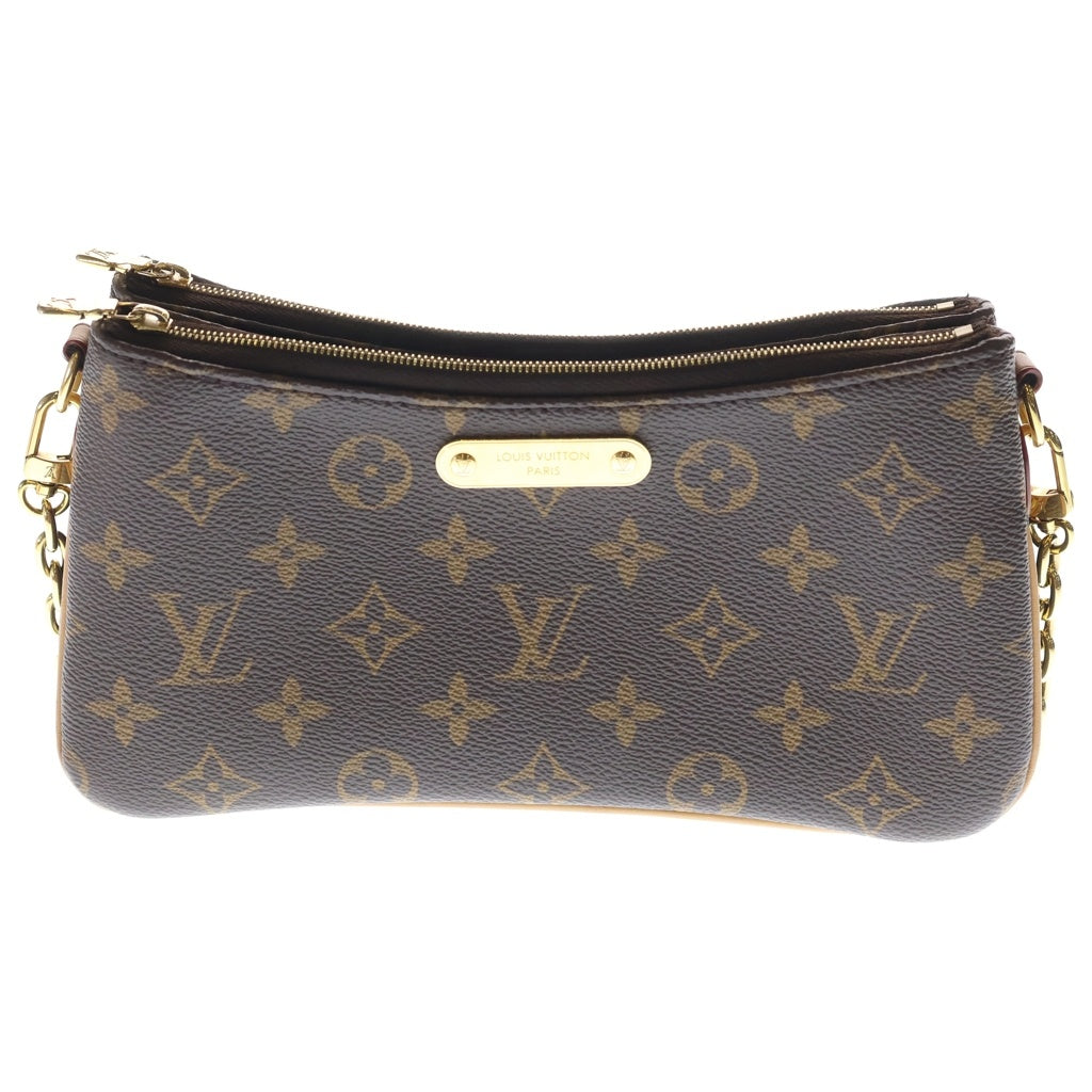 LOUIS VUITTON(ルイヴィトン) モノグラム ポシェット・リヴ チェーンショルダーバッグ クラッチバッグ ミニバッグ ブラウン PVC M83008 ゴールド金具 レディース