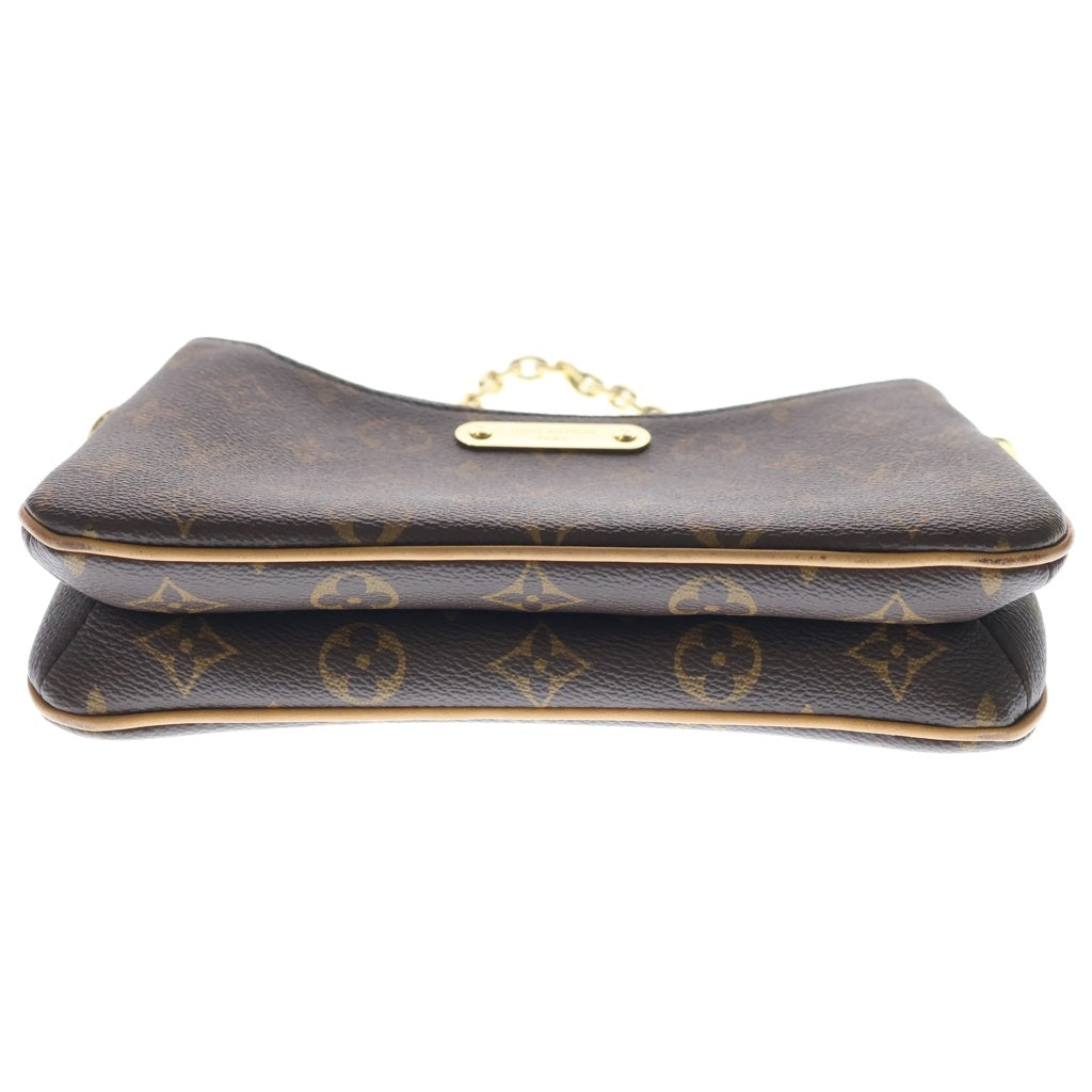 LOUIS VUITTON(ルイヴィトン) モノグラム ポシェット・リヴ チェーンショルダーバッグ クラッチバッグ ミニバッグ ブラウン PVC M83008 ゴールド金具 レディース
