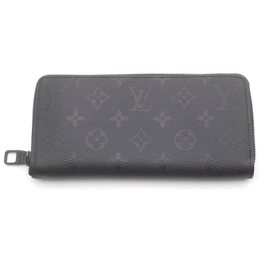 LOUIS VUITTON(ルイヴィトン) モノグラムミッドナイト ジッピー ウォレットホリゾンタル ブラック PVC レザー M28048 RFID