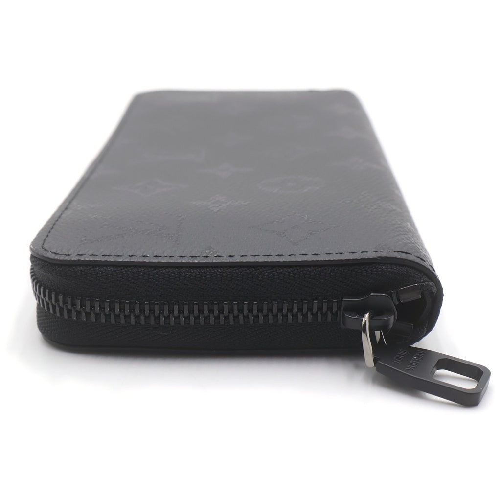 LOUIS VUITTON(ルイヴィトン) モノグラムミッドナイト ジッピー ウォレットホリゾンタル ブラック PVC レザー M28048 RFID
