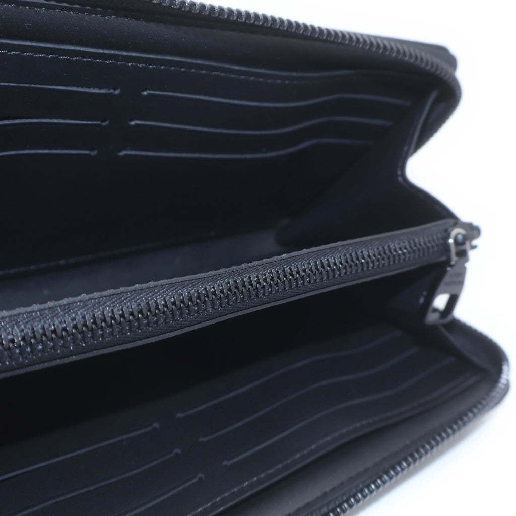 LOUIS VUITTON(ルイヴィトン) モノグラムミッドナイト ジッピー ウォレットホリゾンタル ブラック PVC レザー M28048 RFID