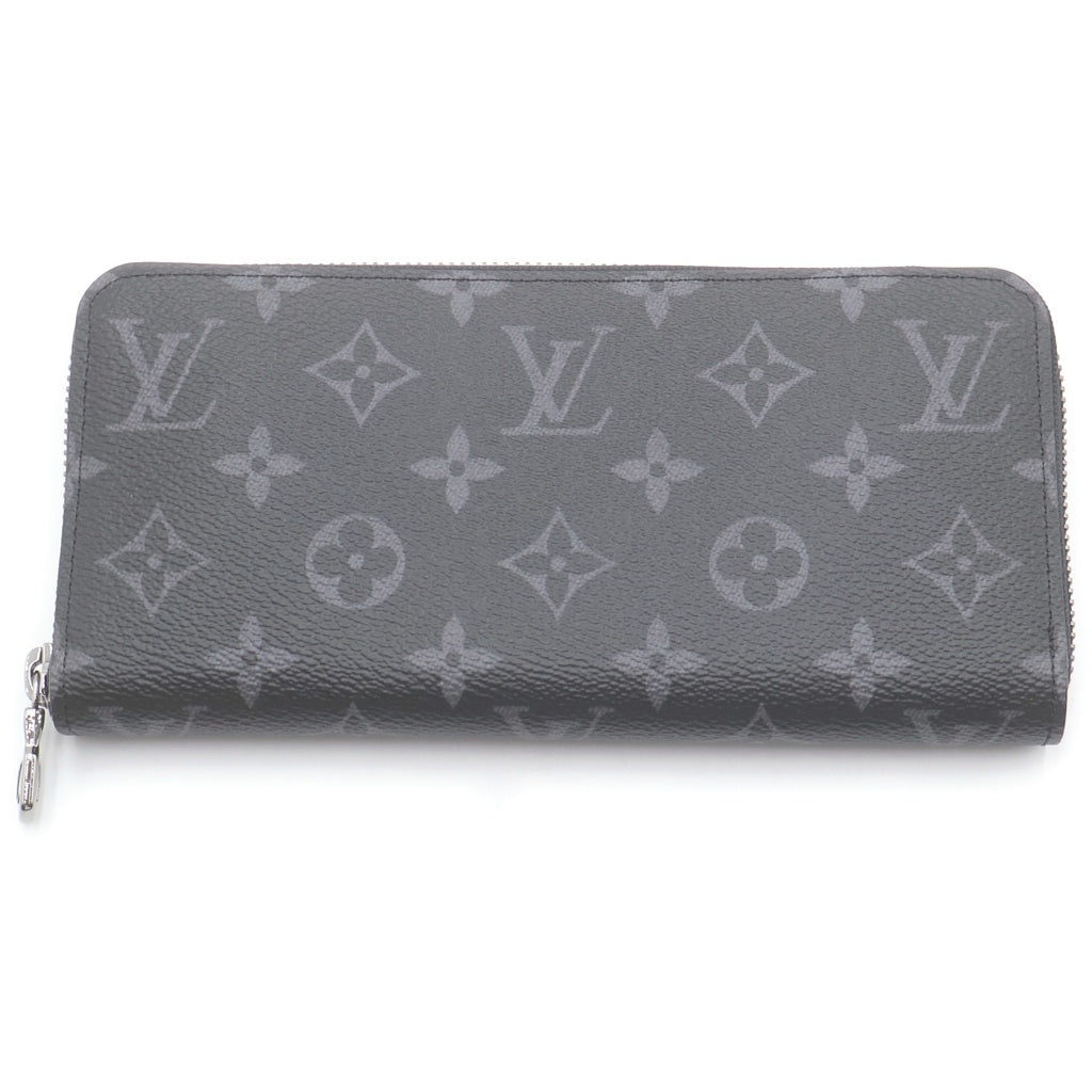 LOUIS VUITTON(ルイヴィトン) モノグラムエクリプス ジッピーウォレットホリゾンタル ブラック PVC レザー M11611 RFID レディース