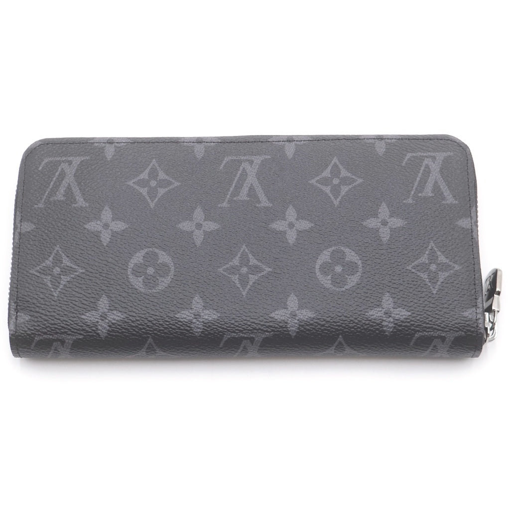 LOUIS VUITTON(ルイヴィトン) モノグラムエクリプス ジッピーウォレットホリゾンタル ブラック PVC レザー M11611 RFID レディース