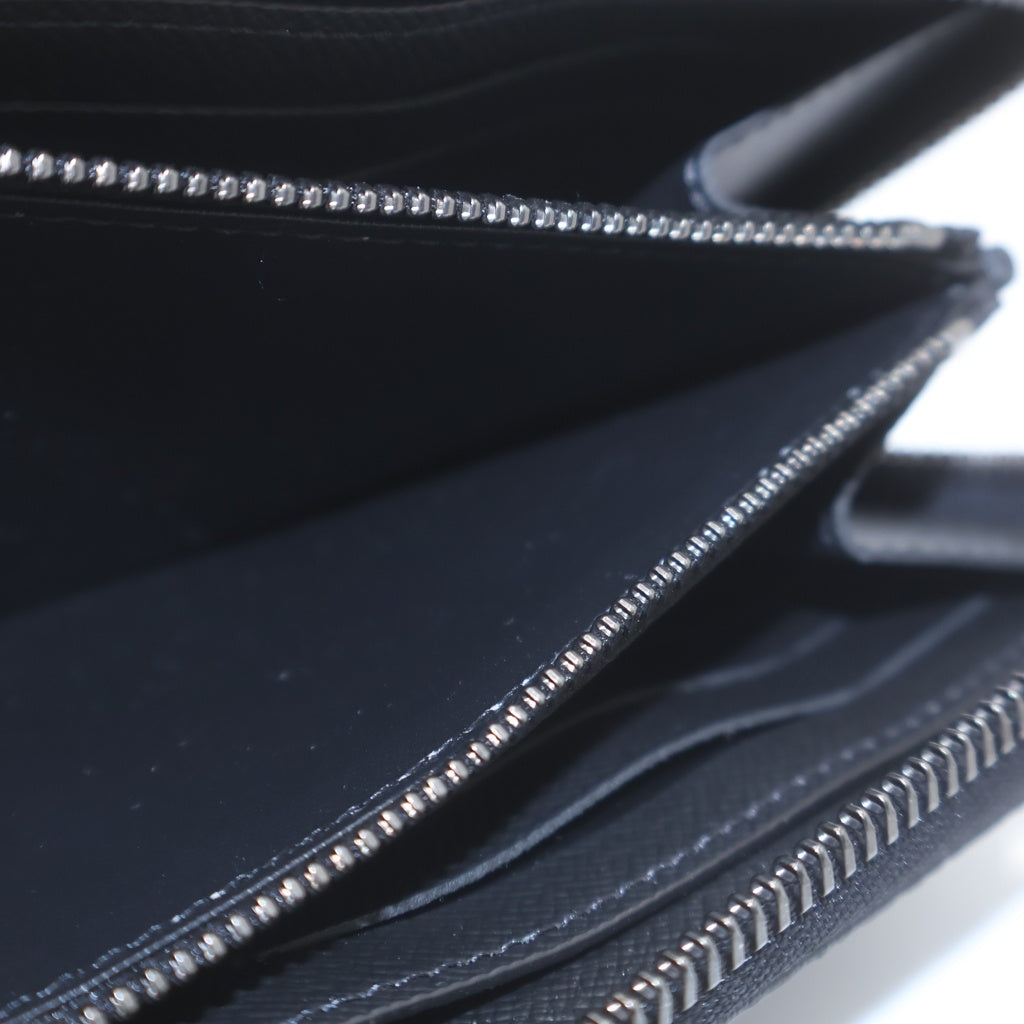 LOUIS VUITTON(ルイヴィトン) モノグラムエクリプス ジッピーウォレットホリゾンタル ブラック PVC レザー M11611 RFID レディース