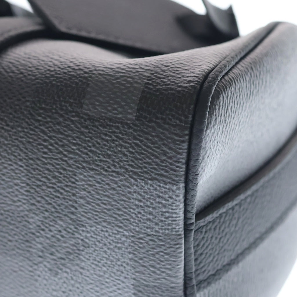 LOUIS VUITTON(ルイヴィトン) ダモフラージュ キーポル・バンドリエール25 2WAYハンドバッグ ショルダーバッグ ブラック PVC×レザー M14919 ブラック金具 レディース