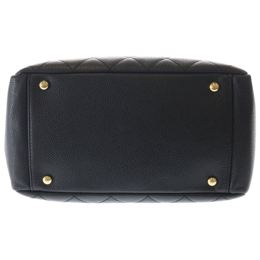 CHANEL(シャネル) マトラッセ プチタイムレストート チェーン ハンド ショルダーバッグ キャビアスキン ゴールド金具 ブラック A18004 11番台 レディース