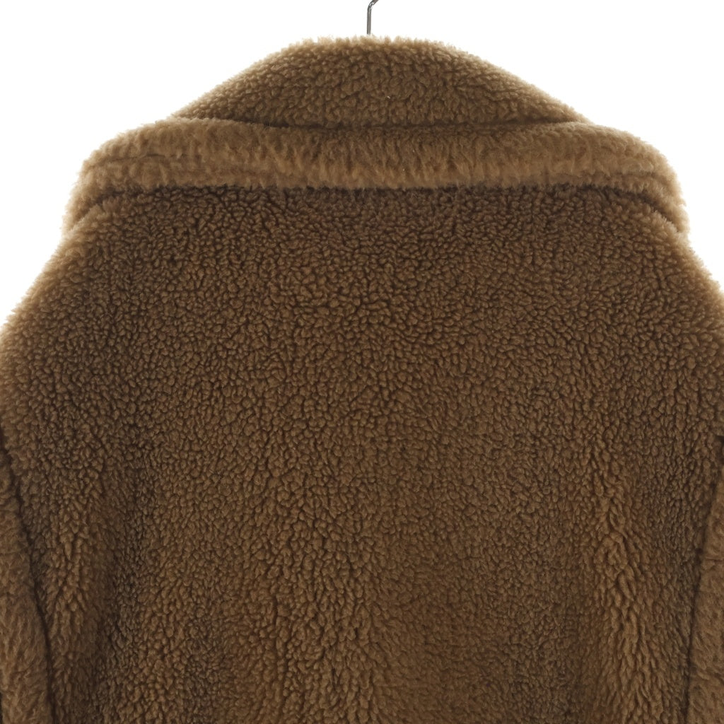 S MAX MARA(エス マックスマーラ) TEDDY BEAR COAT テディベアコート ロングコート キャメル シルク ブラウン 42.612.268 レディース