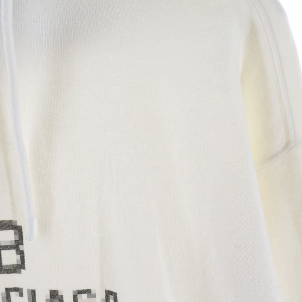 BALENCIAGA(バレンシアガ) オーバーサイズロゴパーカー フーディー ホワイト #XS 600583 レディース