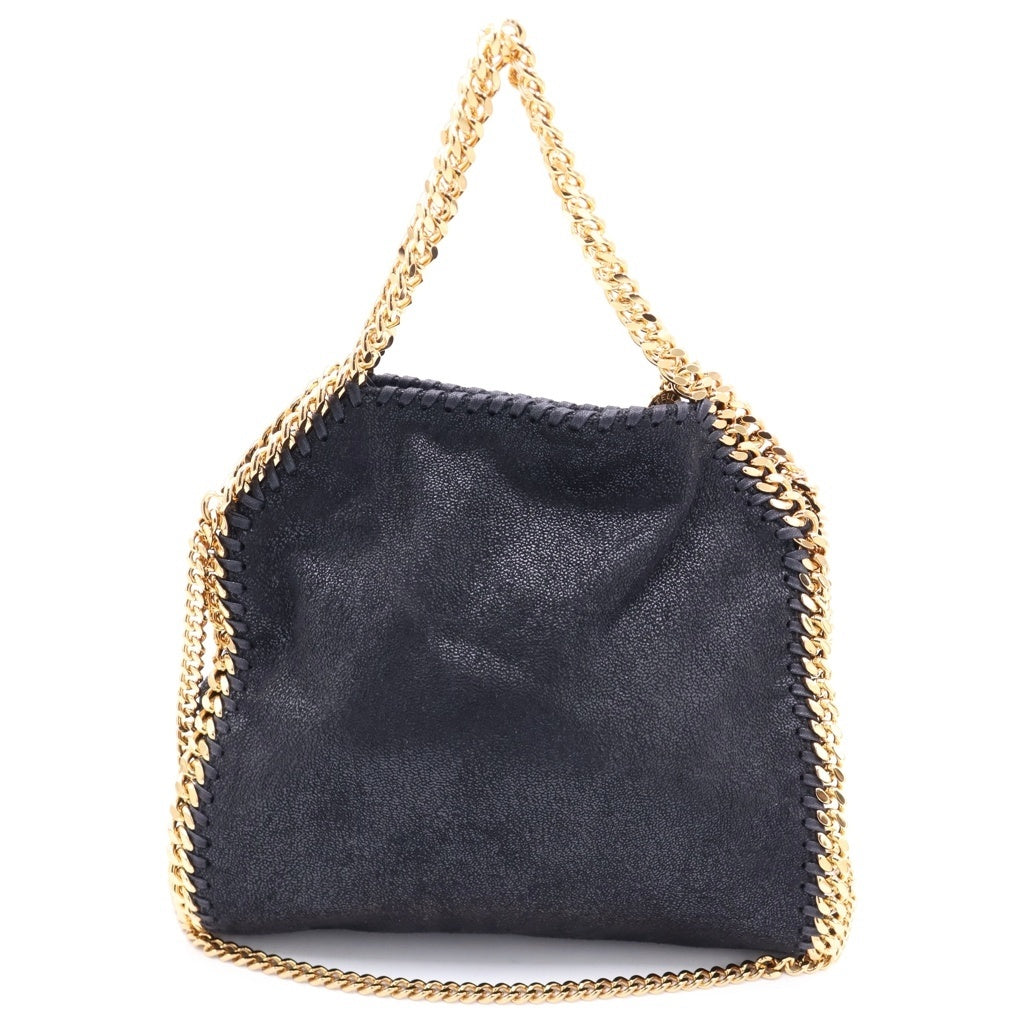 STELLA McCARTNEY(ステラマッカートニー) ファラベラ ミニ ショルダーバッグ フェイクレザー ゴールド金具 ブラック 371223 レディース