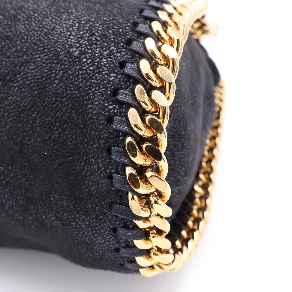 STELLA McCARTNEY(ステラマッカートニー) ファラベラ ミニ ショルダーバッグ フェイクレザー ゴールド金具 ブラック 371223 レディース
