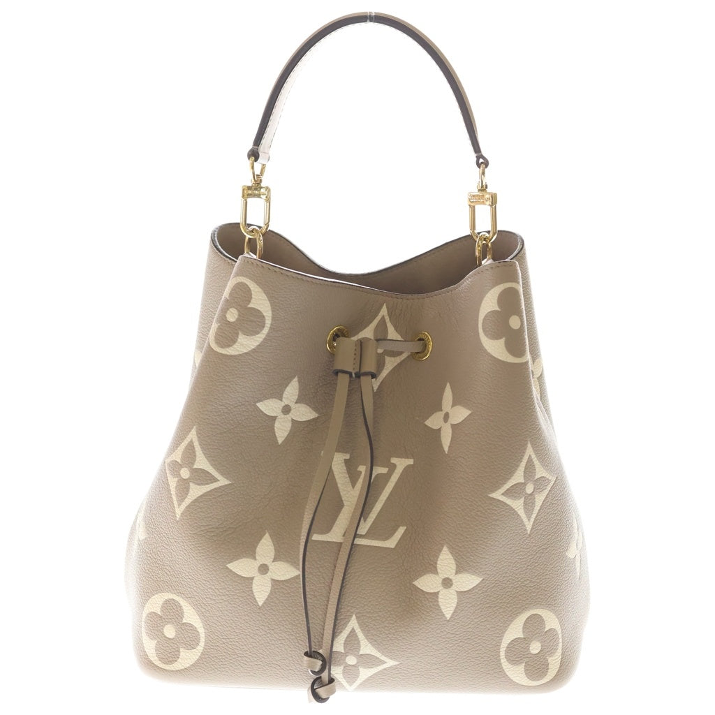 LOUIS VUITTON(ルイヴィトン) モノグラム アンプラント ネオ ノエ MM 2WAYハンドバッグ ショルダーバッグ トゥルトレール クレーム ベージュ レザー M45555 ゴールド金具 レディース