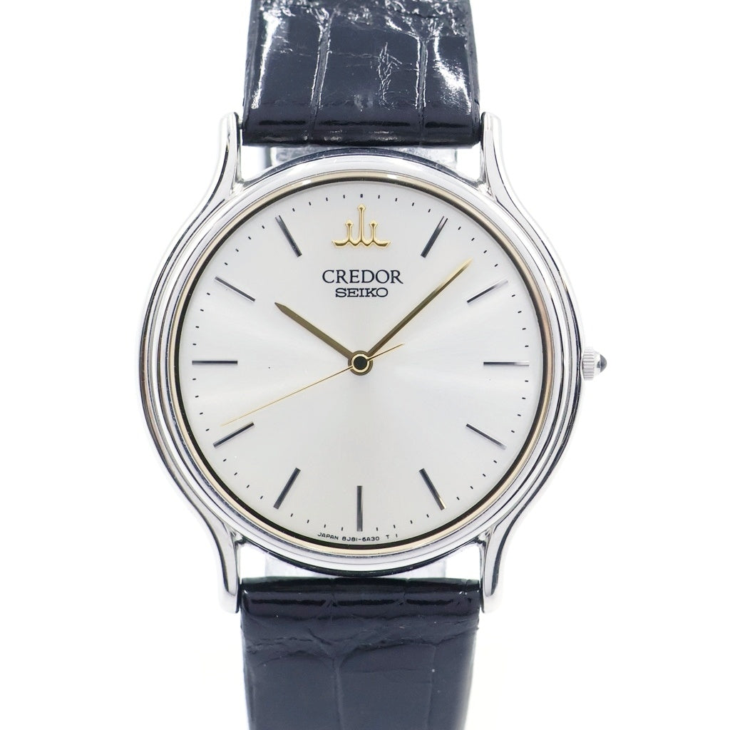 CREDOR(クレドール) クレドール シグノ シルバー文字盤 SS/QZ クォーツ 自動巻き 腕時計 8J81-6A30 レディース