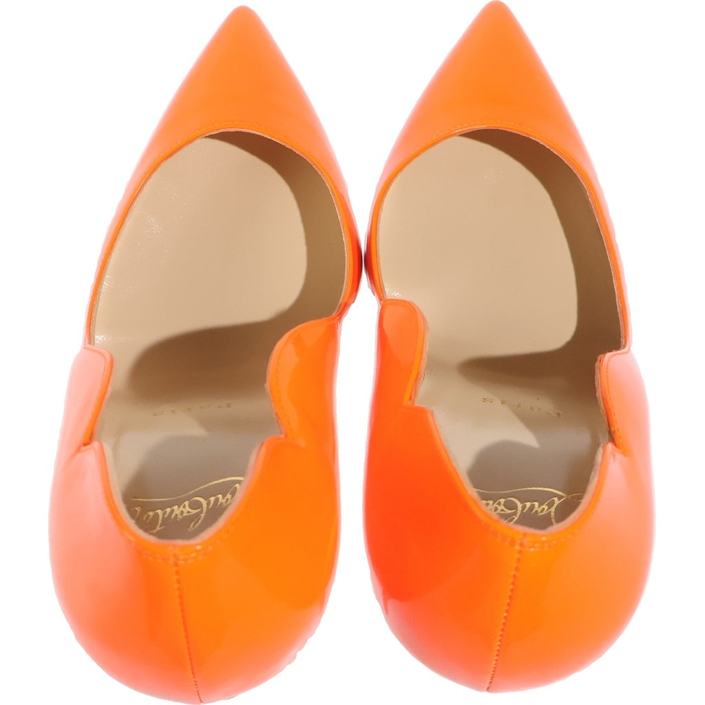 CHRISTIAN LOUBOUTIN(クリスチャンルブタン) Hot Chick 100 ホットチック パテントレザー パンプス シューズ オレンジ 1210500 レディース