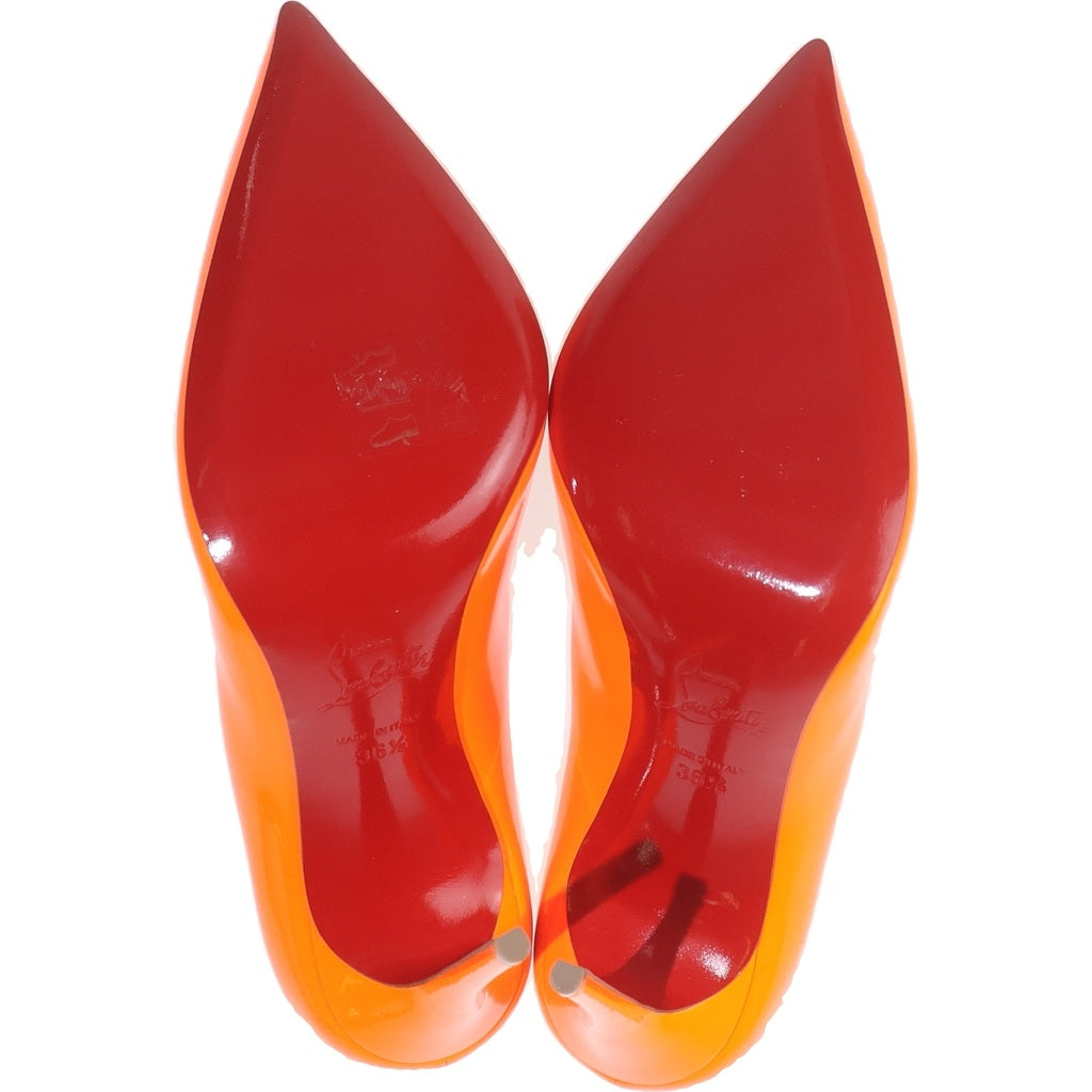 CHRISTIAN LOUBOUTIN(クリスチャンルブタン) Hot Chick 100 ホットチック パテントレザー パンプス シューズ オレンジ 1210500 レディース